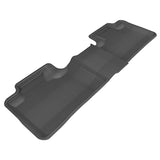 All-Weather Custom-Fit Floor Mats for Dodge / Jeep Durango / Grand Cherokee (Wk) 2011-2025 with Non-Slip Backing - Black - 2nd Row