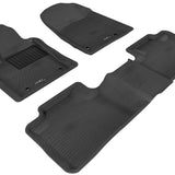 All-Weather Custom-Fit Floor Mats for Dodge Durango 2013-2025 with Non-Slip Backing - Black - 1st Row 2nd Row