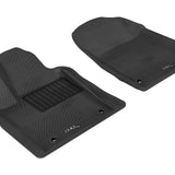 All-Weather Custom-Fit Floor Mats for Dodge / Jeep Durango / Grand Cherokee (Wk) 2013-2025 with Non-Slip Backing - Black - 1st Row