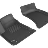 All-Weather Custom-Fit Floor Mats for Dodge / Chrysler Charger Rwd / 300 Rwd 2011-2023 with Non-Slip Backing - Black - 1st Row