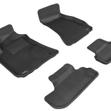 All-Weather Custom-Fit Floor Mats for Dodge Challenger 2008-2010 with Non-Slip Backing - Black - 1st Row 2nd Row