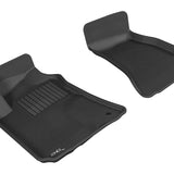 All-Weather Custom-Fit Floor Mats for Dodge Challenger 2008-2010 with Non-Slip Backing - Black - 1st Row
