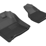 All-Weather Custom-Fit Floor Mats for Dodge Ram 15/25/35 Reg/ 15 Quad 2019-2024 with Non-Slip Backing - Black - 1st Row