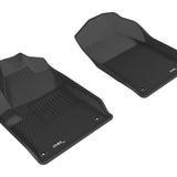 All-Weather Custom-Fit Floor Mats for Dodge Dart 2013-2016 with Non-Slip Backing - Black - 1st Row