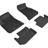 All-Weather Custom-Fit Floor Mats for Dodge Challenger 2011-2014 with Non-Slip Backing - Black - 1st Row 2nd Row