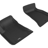 All-Weather Custom-Fit Floor Mats for Dodge Challenger 2011-2014 with Non-Slip Backing - Black - 1st Row