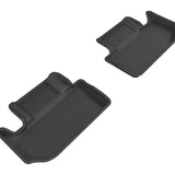 All-Weather Custom-Fit Floor Mats for Dodge Challenger 2011-2023 with Non-Slip Backing - Black - 2nd Row