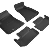 All-Weather Custom-Fit Floor Mats for Dodge Challenger Rwd 2015-2023 with Non-Slip Backing - Black - 1st Row 2nd Row