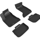 All-Weather Custom-Fit Floor Mats for Dodge / Chrysler Charger Awd / 300 Awd 2012-2023 with Non-Slip Backing - Black - 1st Row 2nd Row