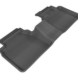 All-Weather Custom-Fit Floor Mats for Ford Fusion 2006-2012 with Non-Slip Backing - Black - 2nd Row