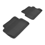 All-Weather Custom-Fit Floor Mats for Ford Focus 2008-2011 with Non-Slip Backing - Black - 2nd Row
