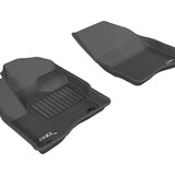 All-Weather Custom-Fit Floor Mats for Ford Taurus 2010-2019 with Non-Slip Backing - Black - 1st Row
