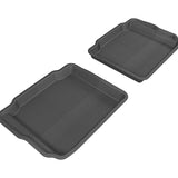 All-Weather Custom-Fit Floor Mats for Ford Taurus 2010-2019 with Non-Slip Backing - Black - 2nd Row