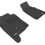 All-Weather Custom-Fit Floor Mats for Ford Ranger Regular Cab/Supercab 2004-2011 with Non-Slip Backing - Black - 1st Row
