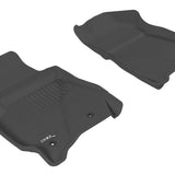 All-Weather Custom-Fit Floor Mats for Ford/Mazda Escape/Tribute 2011-2012 with Non-Slip Backing - Black - 1st Row