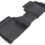 All-Weather Custom-Fit Floor Mats for Ford/ Lincoln Fusion/ Mkz 2013-2020 with Non-Slip Backing - Black - 2nd Row