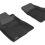 All-Weather Custom-Fit Floor Mats for Ford Mustang 2005-2009 with Non-Slip Backing - Black - 1st Row