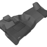 All-Weather Custom-Fit Floor Mats for Ford F-250 / F-350 / F-450 Regular Cab 2011-2016 with Non-Slip Backing - Black - 1st Row