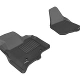 All-Weather Custom-Fit Floor Mats for Ford F-250 / F-350 / F-450 Supercab / Crew Cab 2011-2012 with Non-Slip Backing - Black - 1st Row