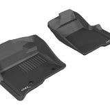 All-Weather Custom-Fit Floor Mats for Ford F-150 Regular / Supercab / Supercrew 2010-2014 with Non-Slip Backing - Black - 1st Row