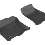 All-Weather Custom-Fit Floor Mats for Ford/Lincoln Expedition/ Navigator 2011-2017 with Non-Slip Backing - Black - 1st Row