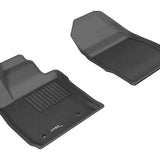 All-Weather Custom-Fit Floor Mats for Ford Fiesta 2011-2019 with Non-Slip Backing - Black - 1st Row