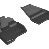 All-Weather Custom-Fit Floor Mats for Ford Explorer 2015-2016 with Non-Slip Backing - Black - 1st Row