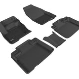 All-Weather Custom-Fit Floor Mats for Ford Edge 2015-2024 with Non-Slip Backing - Black - 1st Row 2nd Row
