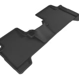 All-Weather Custom-Fit Floor Mats for Ford Escape 2015-2019 with Non-Slip Backing - Black - 2nd Row