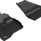 All-Weather Custom-Fit Floor Mats for Ford Explorer 2017-2019 with Non-Slip Backing - Black - 1st Row