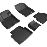 All-Weather Custom-Fit Floor Mats for Ford Escape 2020-2025 with Non-Slip Backing - Black - 1st Row 2nd Row