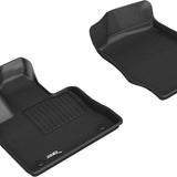 All-Weather Custom-Fit Floor Mats for Ford Explorer 2020-2025 with Non-Slip Backing - Black - 1st Row