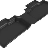 All-Weather Custom-Fit Floor Mats for Ford Explorer 2020-2025 with Non-Slip Backing - Black - 2nd Row