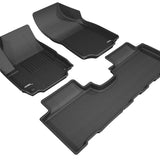 All-Weather Custom-Fit Floor Mats for GMC Terrain 2018-2024 with Non-Slip Backing - Black - 1st Row 2nd Row