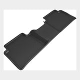 All-Weather Custom-Fit Floor Mats for GMC / Chevrolet Canyon / Colorado 2023-2024 with Non-Slip Backing - Black - 2nd Row
