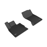 All-Weather Custom-Fit Floor Mats for Genesis G90 2017-2022 with Non-Slip Backing - Black - 1st Row