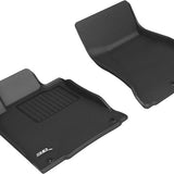 All-Weather Custom-Fit Floor Mats for Genesis G70 Rwd 2019-2025 with Non-Slip Backing - Black - 1st Row