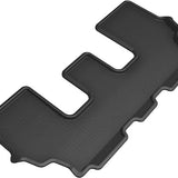 All-Weather Custom-Fit Floor Mats for Genesis Gv80 7-Seat 2021-2024 with Non-Slip Backing - Black - 3rd Row