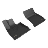 All-Weather Custom-Fit Floor Mats for Genesis Electrified G80 2023-2025 with Non-Slip Backing - Black - 1st Row
