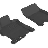 All-Weather Custom-Fit Floor Mats for Honda Accord 2008-2012 with Non-Slip Backing - Black - 1st Row
