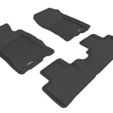 All-Weather Custom-Fit Floor Mats for Honda Insight 2010-2014 with Non-Slip Backing - Black - 1st Row 2nd Row