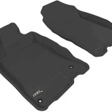 All-Weather Custom-Fit Floor Mats for Honda Cr-Z 2011-2016 with Non-Slip Backing - Black - 1st Row