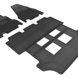 All-Weather Custom-Fit Floor Mats for Honda Odyssey Ex 2011-2017 with Non-Slip Backing - Black - 1st Row 2nd Row