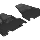 All-Weather Custom-Fit Floor Mats for Honda Odyssey Ex 2011-2017 with Non-Slip Backing - Black - 1st Row