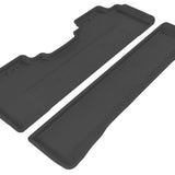 All-Weather Custom-Fit Floor Mats for Honda Ridgeline 2006-2014 with Non-Slip Backing - Black - 2nd Row