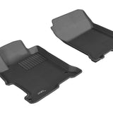 All-Weather Custom-Fit Floor Mats for Honda Accord 2013-2017 with Non-Slip Backing - Black - 1st Row