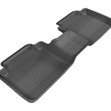 All-Weather Custom-Fit Floor Mats for Honda Accord Sedan 2013-2017 with Non-Slip Backing - Black - 2nd Row