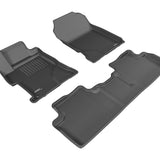 All-Weather Custom-Fit Floor Mats for Honda Civic Sedan 2014-2015 with Non-Slip Backing - Black - 1st Row 2nd Row