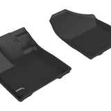 All-Weather Custom-Fit Floor Mats for Honda Passport / Pilot 2019-2025 with Non-Slip Backing - Black - 1st Row
