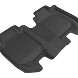 All-Weather Custom-Fit Floor Mats for Honda Hr-V 2016-2022 with Non-Slip Backing - Black - 2nd Row